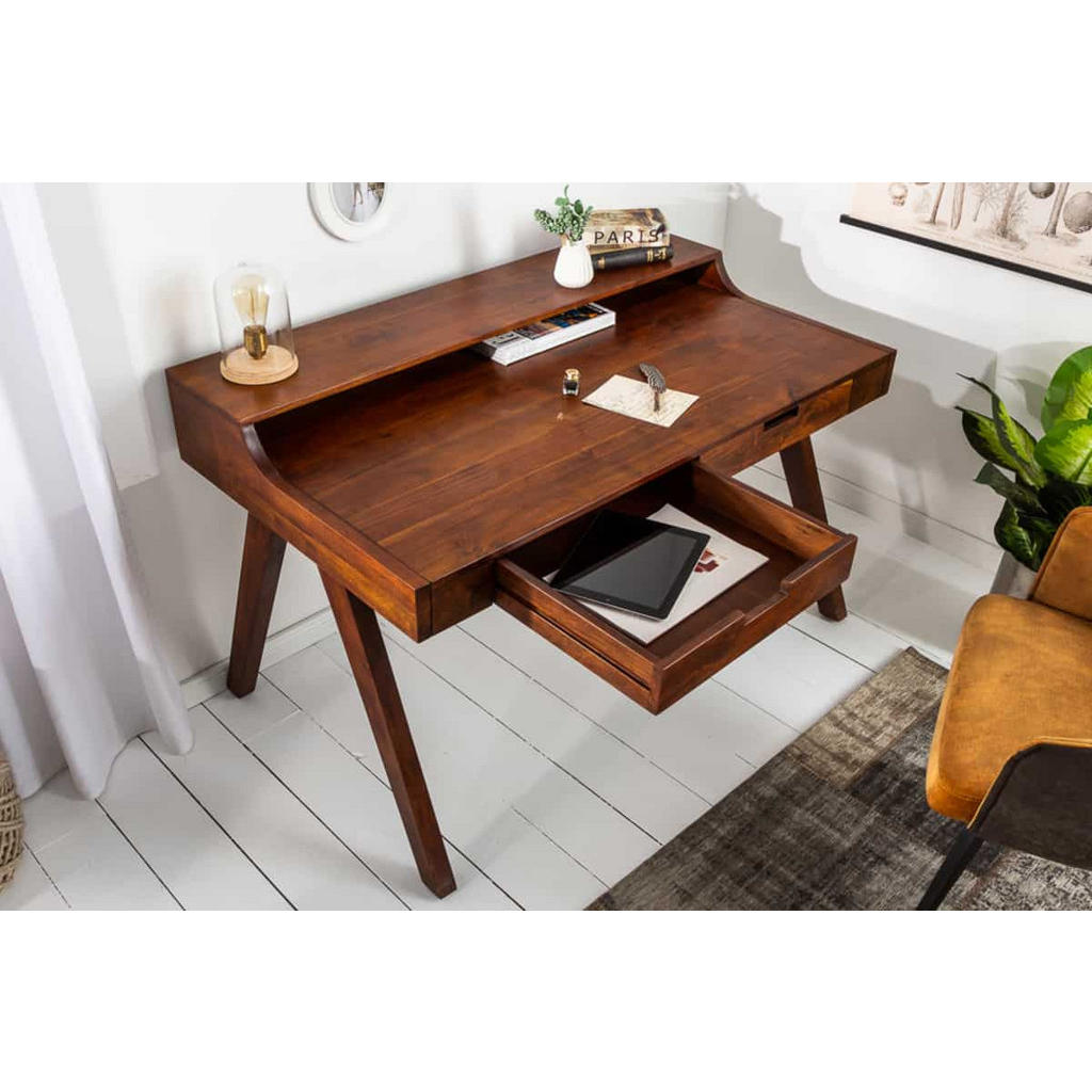 Thumbnail - riess-ambiente Sekräter, Braun, Holz, Holz, Rechteckig, 100x84x60 cm, Arbeitszimmer, Schreibtische, Bürotische