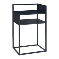 BEISTELLTISCH Riihimäki - Schwarz, Metall (30/40/65cm) - [en.casa]