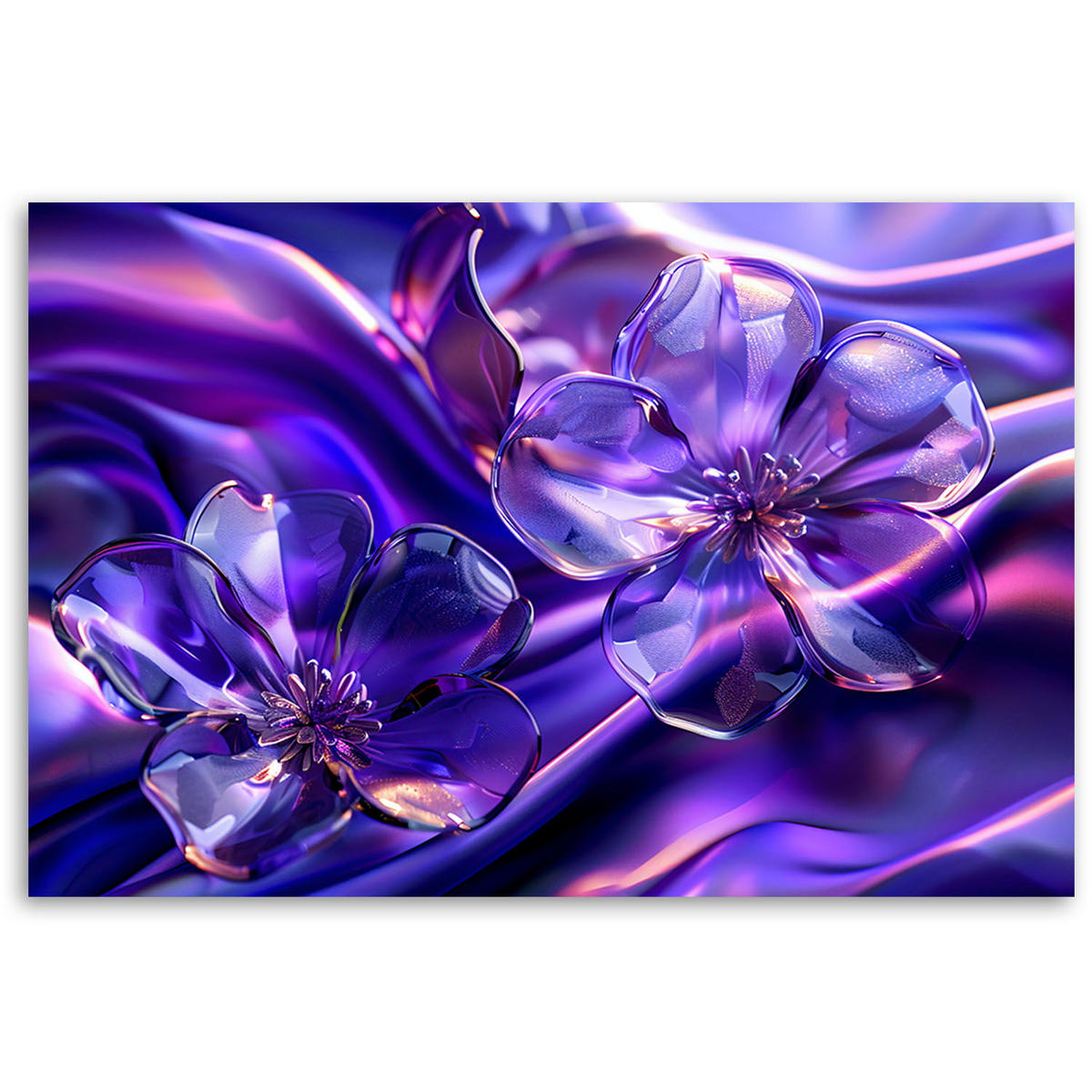 KUNSTDRUCK Lila 60/40 cm - Lila, Textil (60/40cm) - KUNSTLOFT