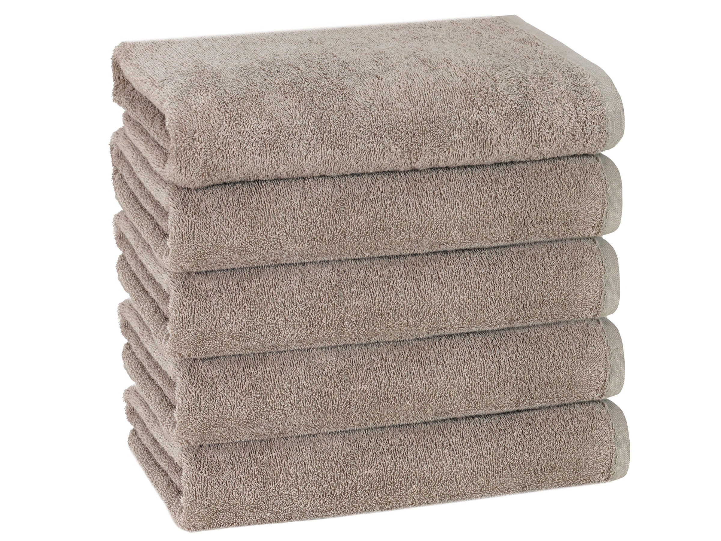DUSCHTÜCHER, 5er-Set, 70x140 cm, 100% Baumwolle - Fango, Textil (70/140cm) - Zollner