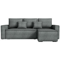 ECKSOFA Dexter mit Schlaffunktion Grau Cord - Grau, Textil (238/141cm) - Bromarkt