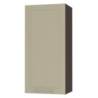 KÜCHENHÄNGESCHRANK Kvantum W4/45 Vanille Matt / Lava Matt 45 / 32,5 / 96cm - Dunkelgrau/Creme, Holz/Holzwerkstoff (45/96/32.5cm) - Feldmann-Wohnen