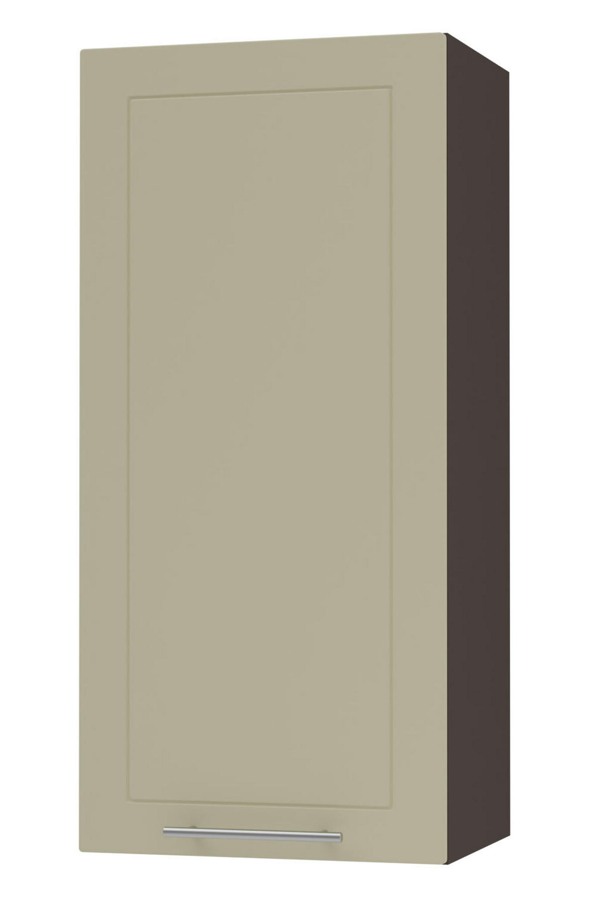 KÜCHENHÄNGESCHRANK Kvantum W4/45 Vanille Matt / Lava Matt 45 / 32,5 / 96cm - Dunkelgrau/Creme, Holz/Holzwerkstoff (45/96/32.5cm) - Feldmann-Wohnen