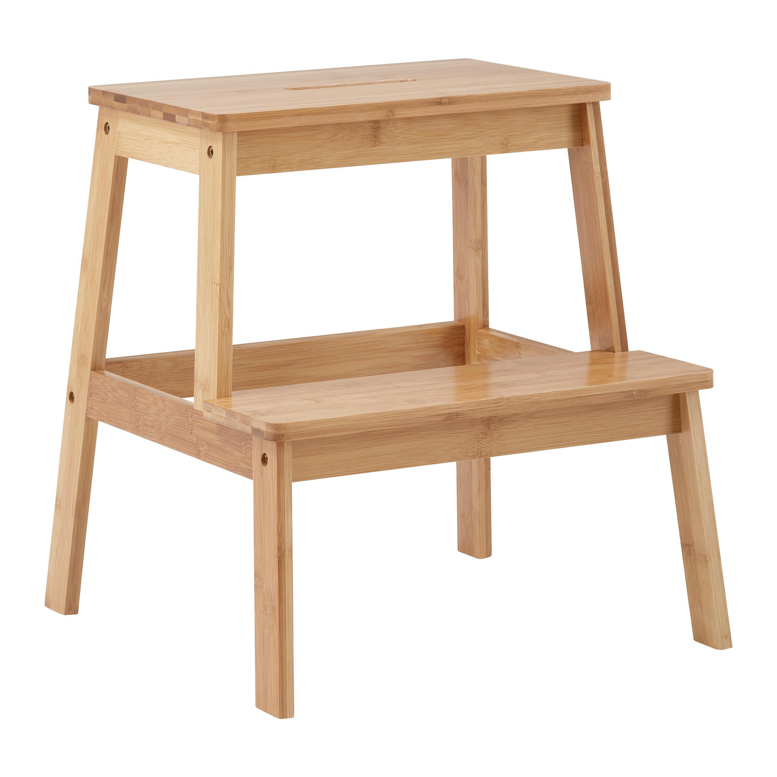 TRITTHOCKER Bonny Naturfarben Bambus - Naturfarben, Naturmaterialien (43/47/43cm) - Bessagi Home
