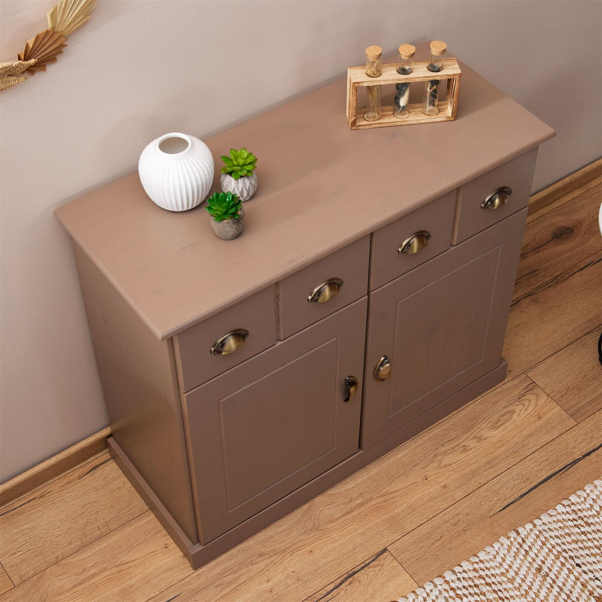 KOMMODE PARIS - Taupe, Holz (91/78/39cm) - IDIMEX