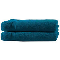 BADETUCH 100x150 cm Frottier Handtücher im 2er Set aus 100% Baumwolle, Petrol 500g/m2 - Petrol, Textil (100/150cm) - Carpe Sonno