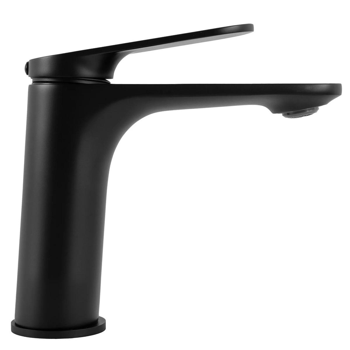 WASCHBECKENARMATUR Rea Marco Black Low - Schwarz, Metall (10/15/14.2cm) - REA