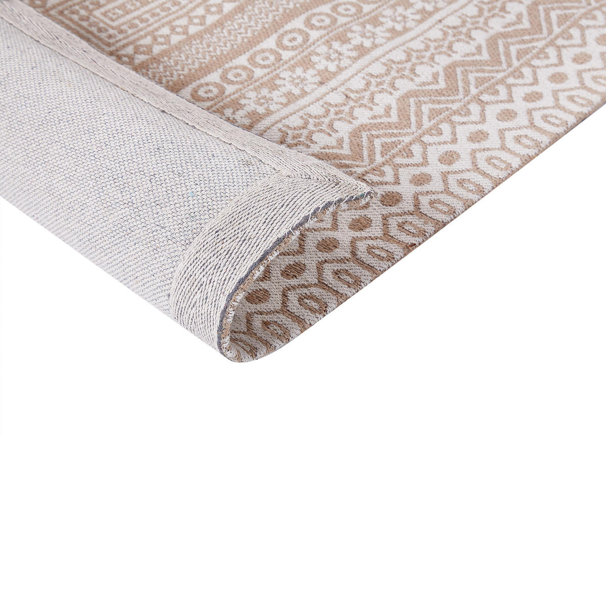 KURZFLOR-TEPPICH Baglar 150/80 cm - Beige, Naturmaterialien (80/150cm) - Beliani