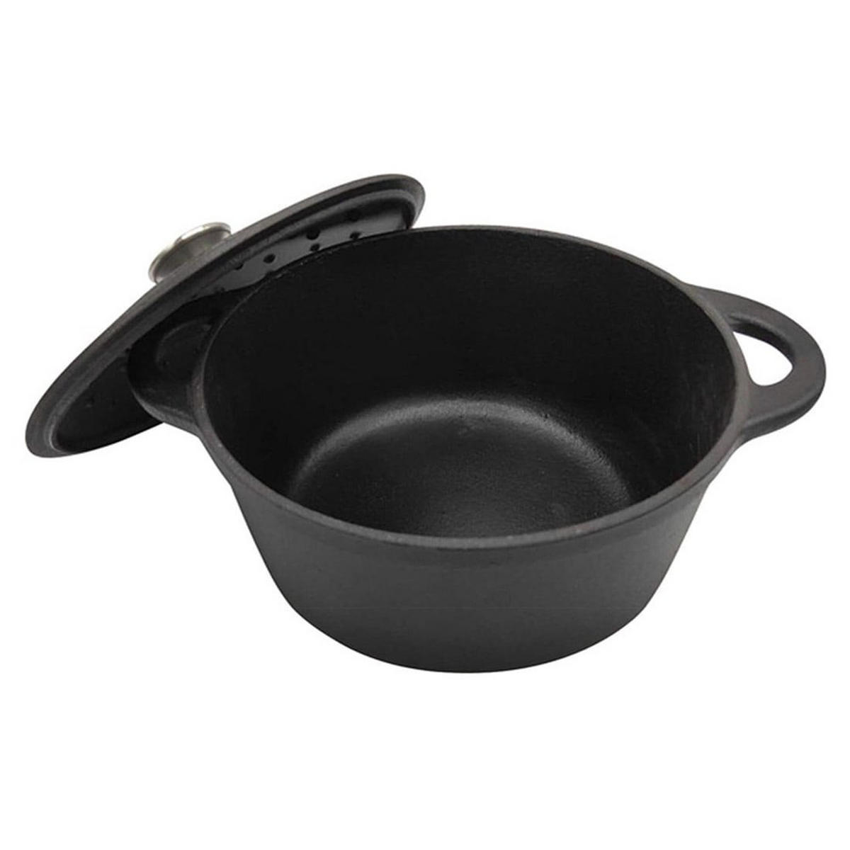 TOPF Schwarz 24/24/12 cm KH1476 - Schwarz, Metall (24cm) - Kinghoff 
