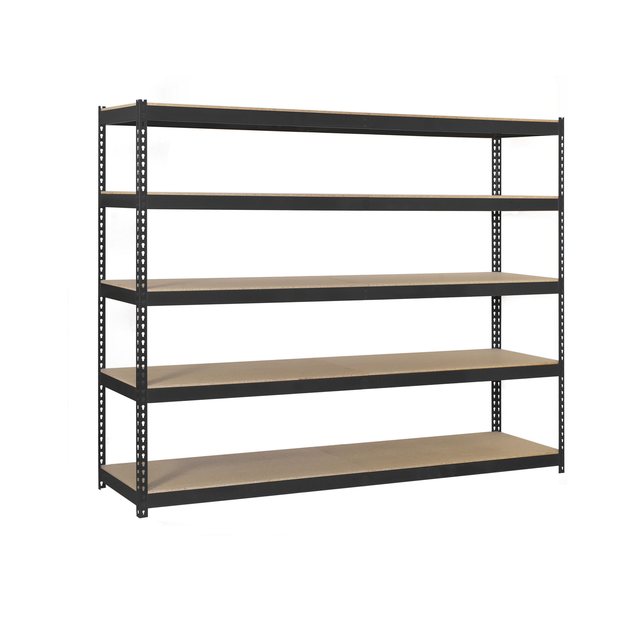 SCHWERLASTREGAL Wood Beast Five HxBxT 300 x 150 x 45 cm 5 Ebenen Fachlast 600 kg Anthrazit - Anthrazit, Metall (150/300/45cm) - PROREGAL