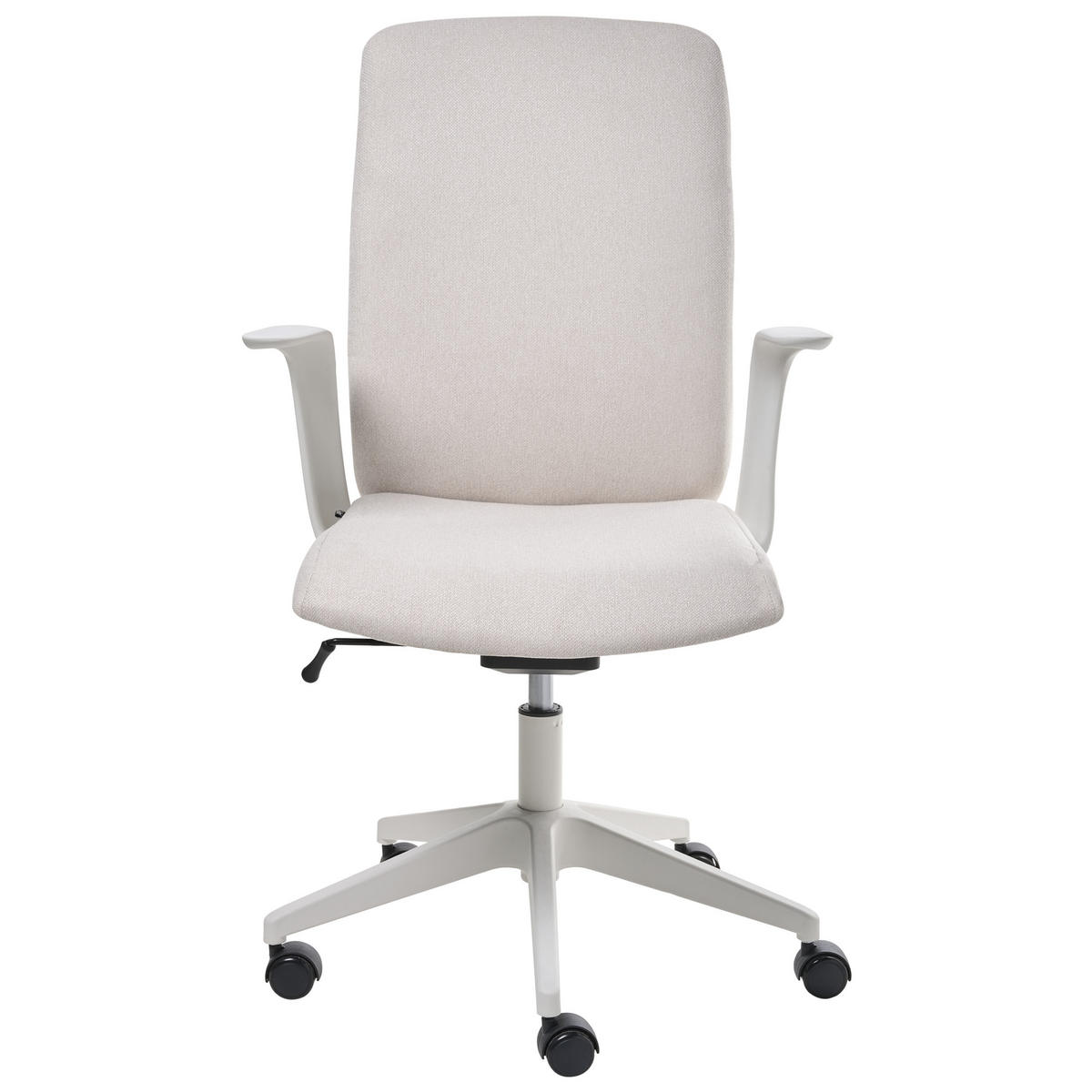 BÜROSTUHL Stoff Hellbeige Captain - Beige, Textil (62/100/58cm) - Beliani