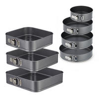 SÚPRAVA foriem na pečenie - antracitová, kov - Relaxdays