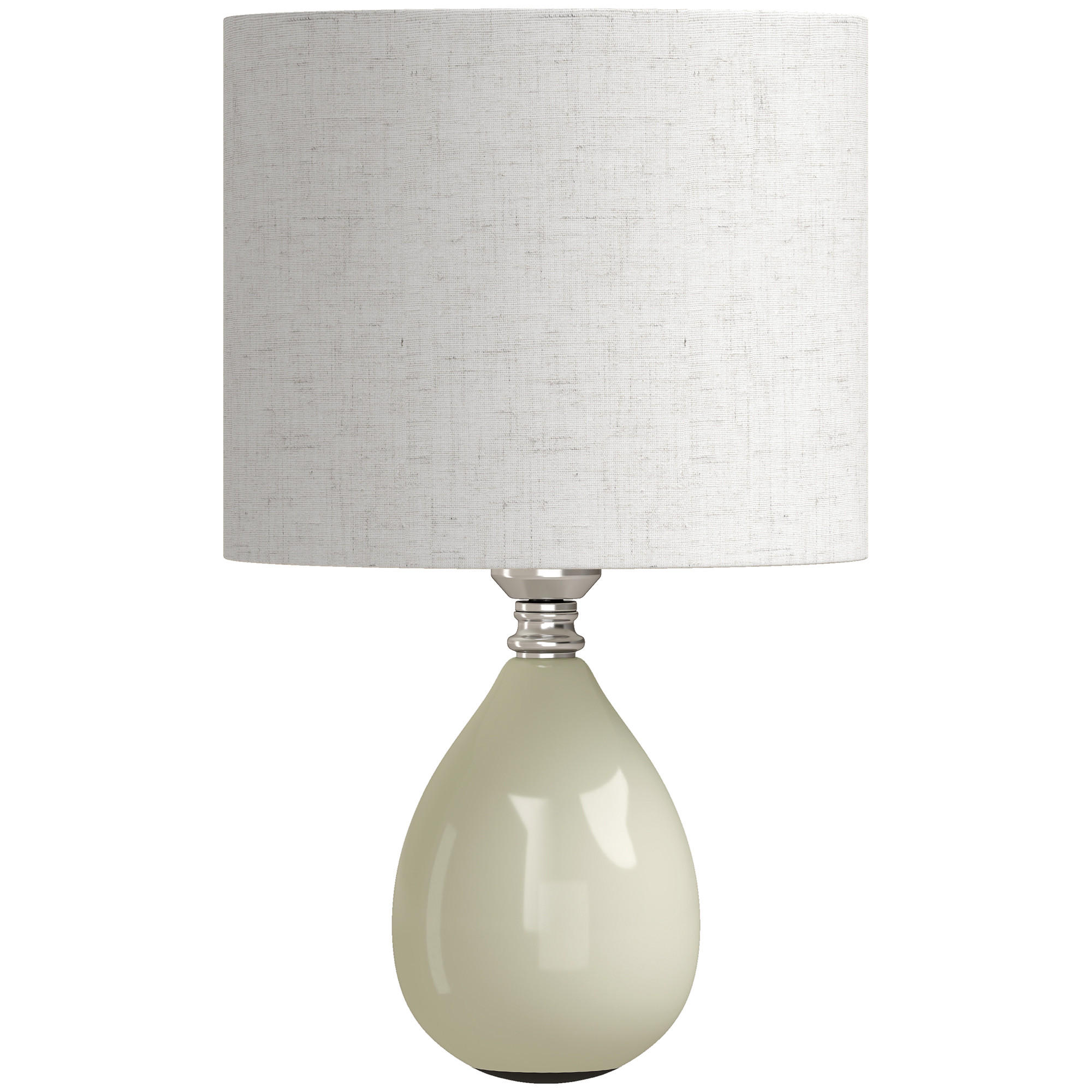 Homcom Tischlampe Creme 22x35x22 cm