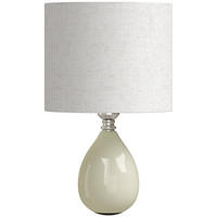 TISCHLAMPE Keramik Leinen Cremeweiß - Creme, Keramik (22/22/35cm) - HOMCOM