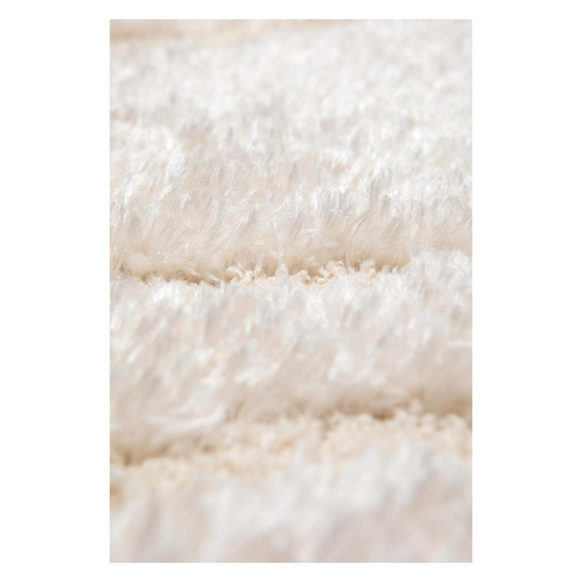 TEPPICH Alivio schneeweiß 80 x 150 x 1 cm - Weiß, Textil (80/150cm) - Vivaraise