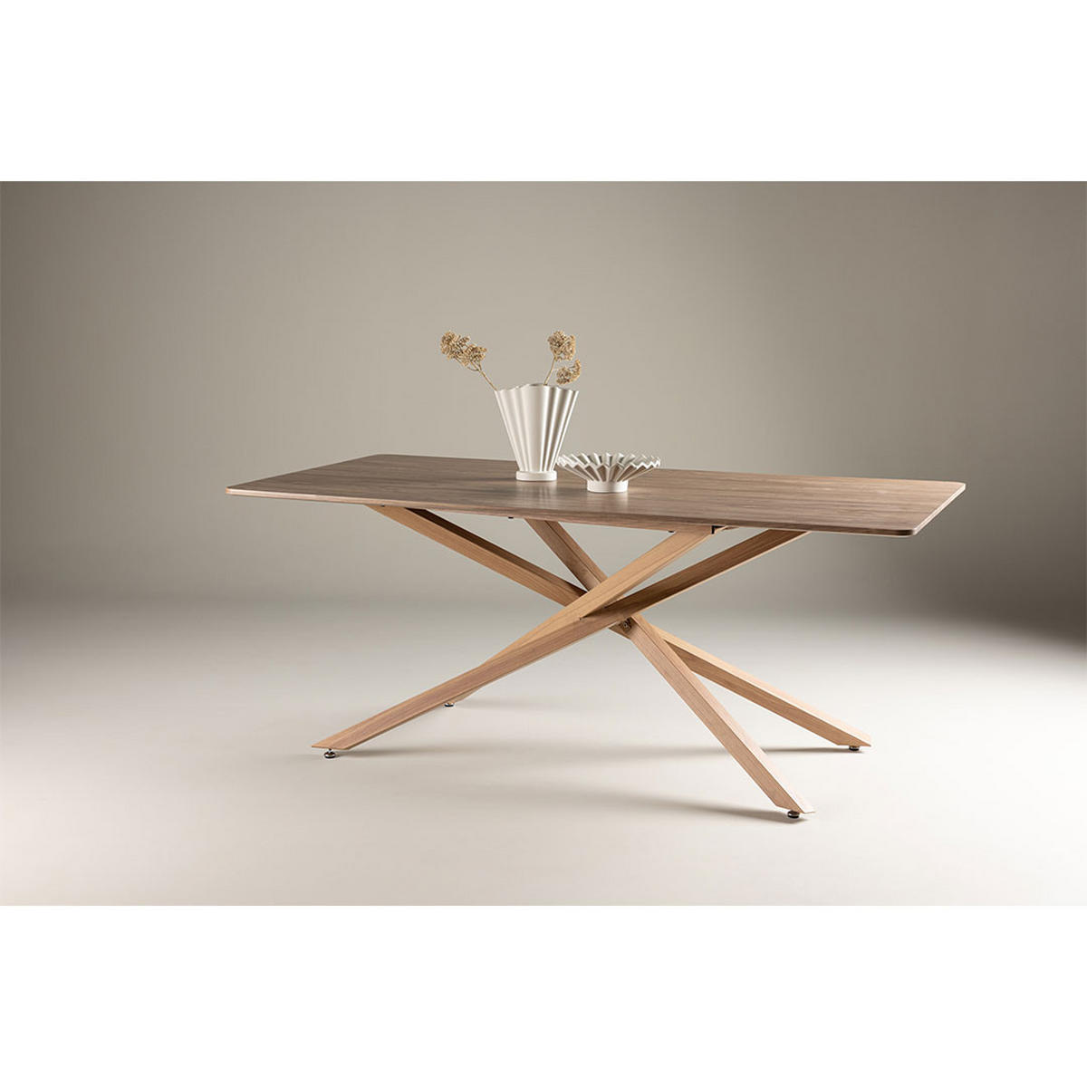 ESSTISCH, Piazza, Mocca, MDF, 90 x 180 x 75 cm - Mokka, Holzwerkstoff/Metall (180/90/75cm) - ebuy24