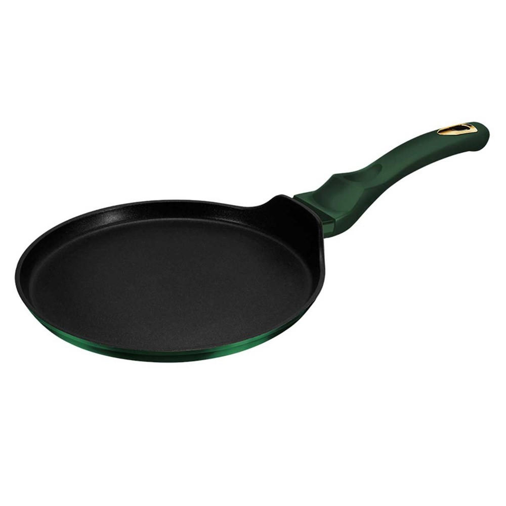 CRÊPEPFANNE Grün 25/25/1.8 cm BH6054 - Grün, Metall (25cm) - Berlinger Haus