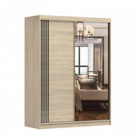 SCHIEBETÜRENSCHRANK - Lara 07 (Sonoma) - Sonoma Eiche, Holzwerkstoff/Metall (150/200/61cm) - Möblo