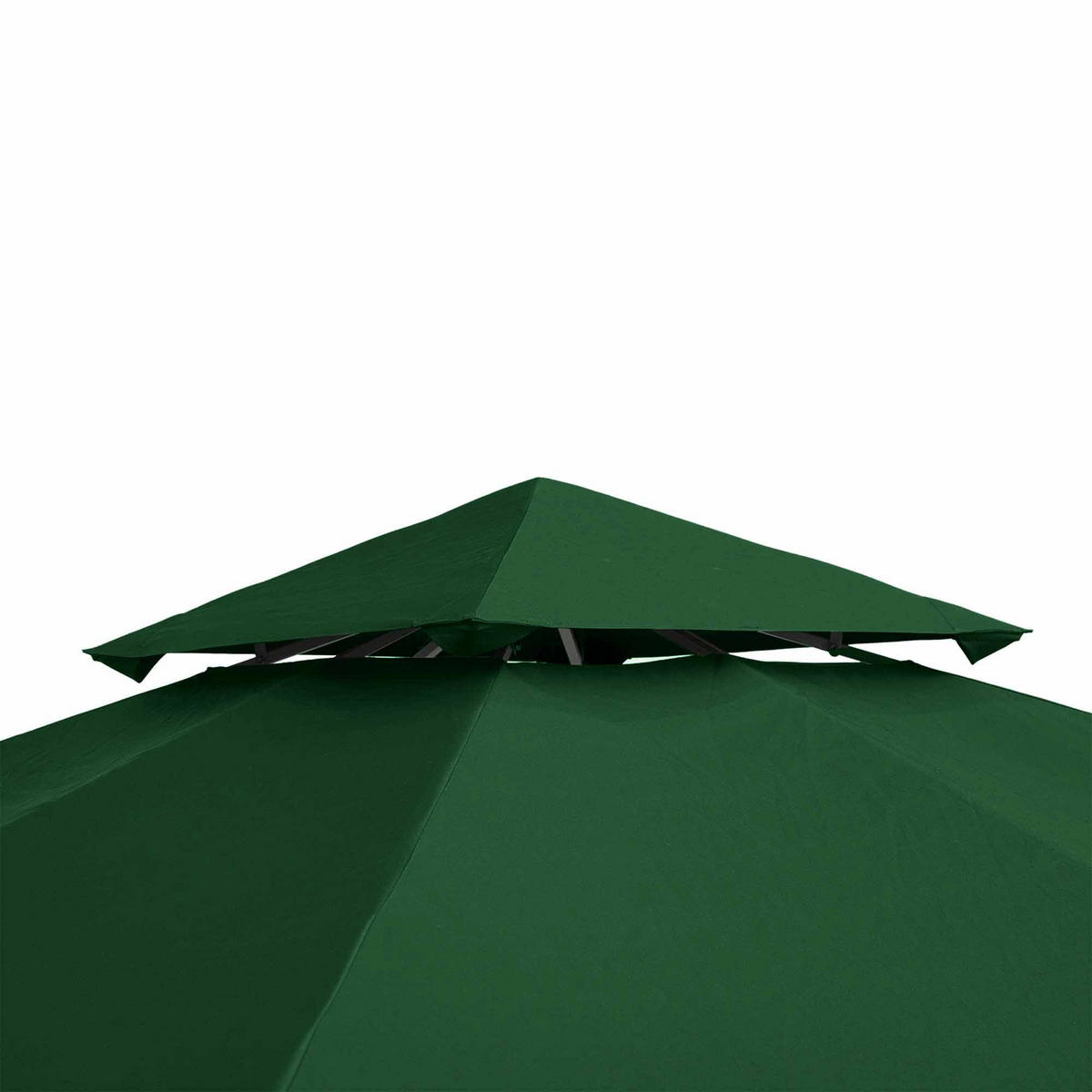 OUTSUNNY Ersatzdach für Pavillon 3x3 m, wasserabweisendes Pavillondach aus Polyester für Gartenpavillon und Partyzelt, Dunkelgrün - Grün, Textil (300/18/300cm)