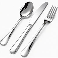 EDELSTAHL Besteck Set Besteckset 30 Teilig Gewellter Rand - Silberfarben, Metall