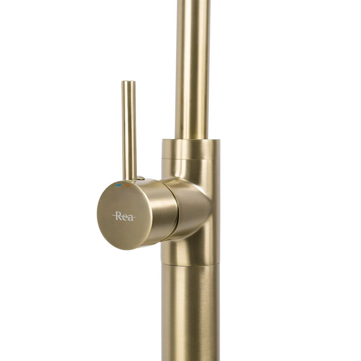 WASCHBECKENARMATUR Freistehend Rea Lungo Brush Gold - Goldfarben, Metall (20/107.5/96cm) - REA