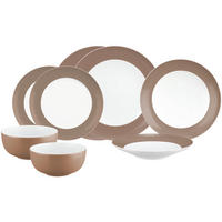 EINSTEIGER-SET Liberty Pure Colors Cocoa Brown 8er Set - Braun, Keramik (1/1/1cm) - Seltmann Weiden