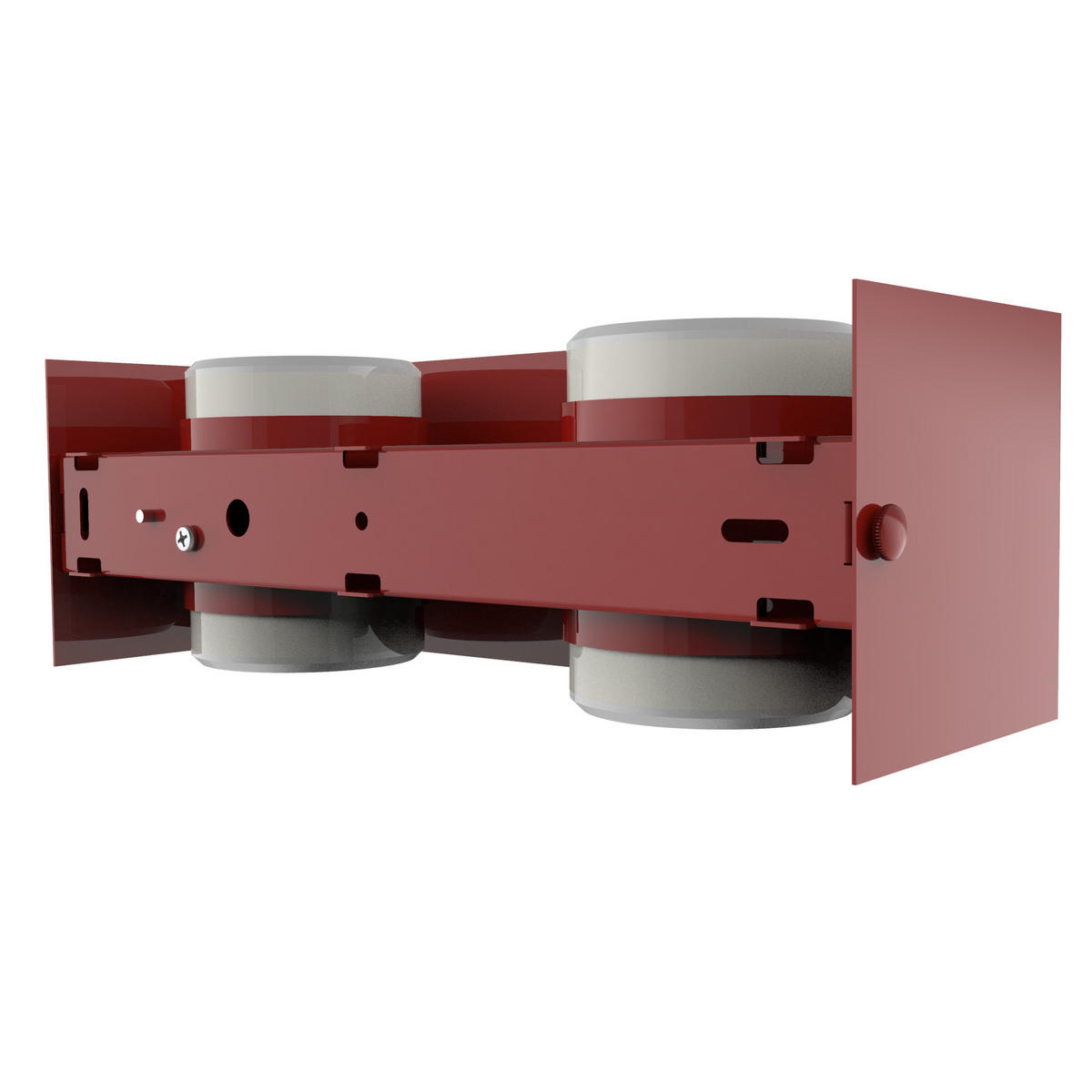 WANDLEUCHTE - Rot, Metall (30/10/10cm) - Lumicom