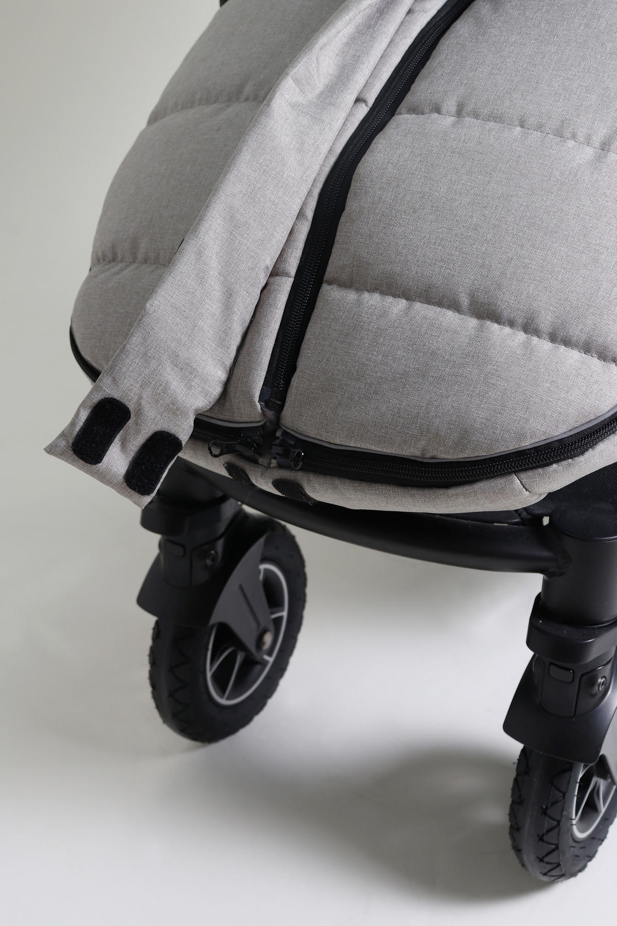 KINDERWAGEN-FUSSSACK Mila, light grey melange - Grau, Textil (48/7/105cm) - Kaiserbaby