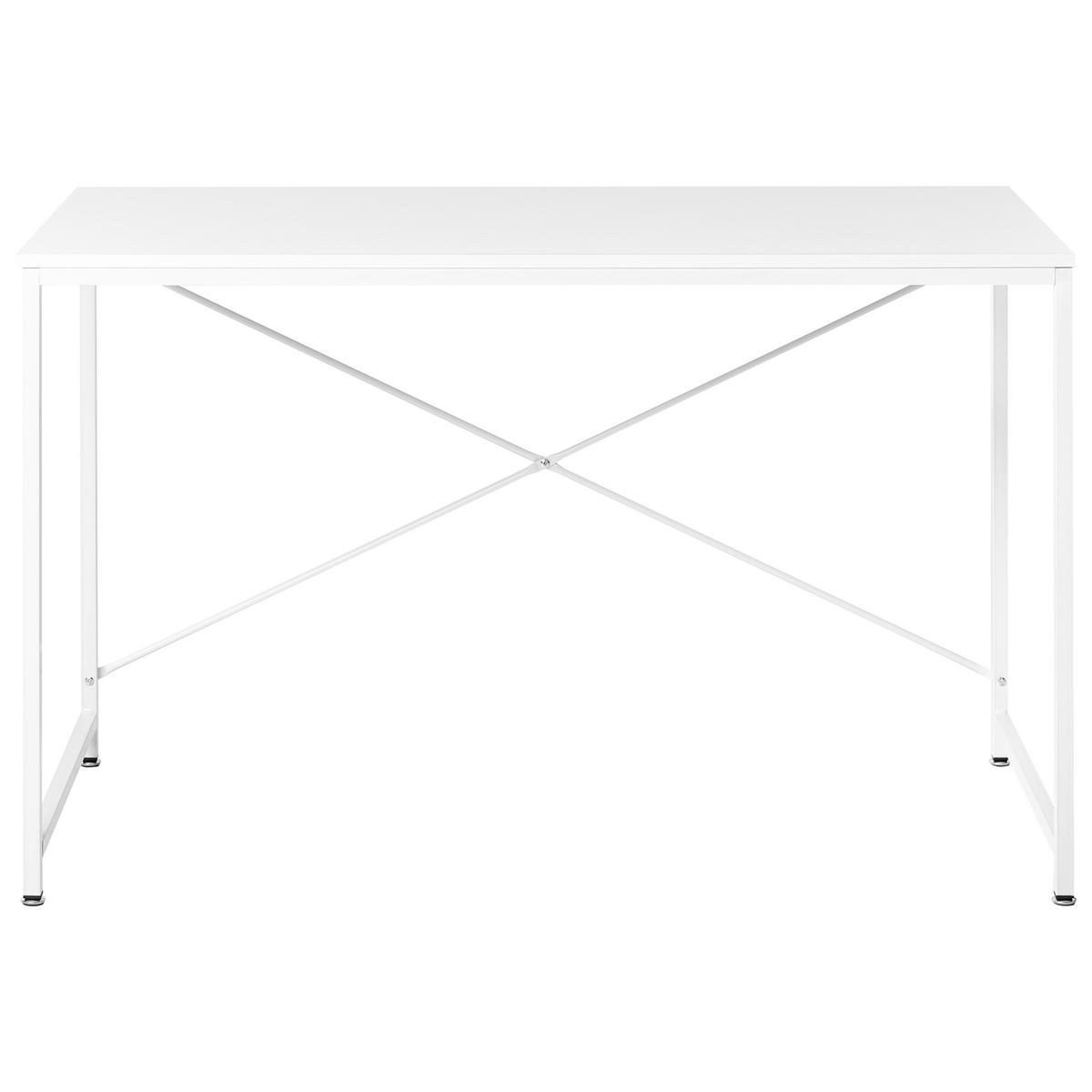 PSACÍ STŮL Bílý 120/60 cm Andaste - bílá, kov (60/120/75cm) - Beliani