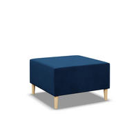 SITZPOUF 70 X 70 BLANK, Dunkelblau - Dunkelblau, Textil (71/40/71cm)