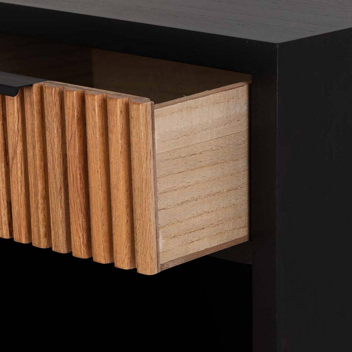 NACHTTISCH aus Metall und Holz, 42x37x71cm - Braun, Holz (42/71/36cm) - Wanderlust