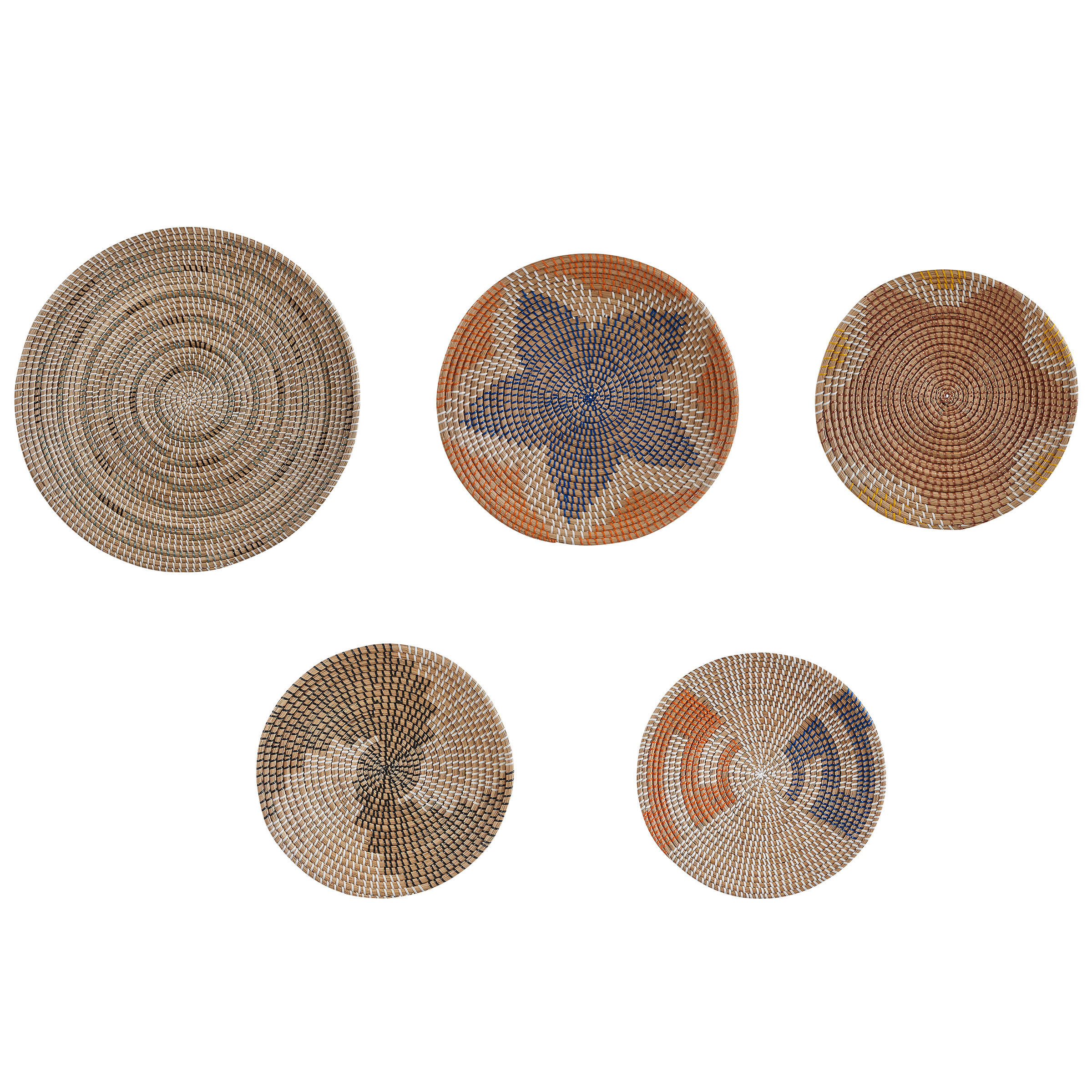 WANDDEKORATION Seegras natürlich Parore - Naturfarben, Naturmaterialien (60/60/60cm) - Beliani