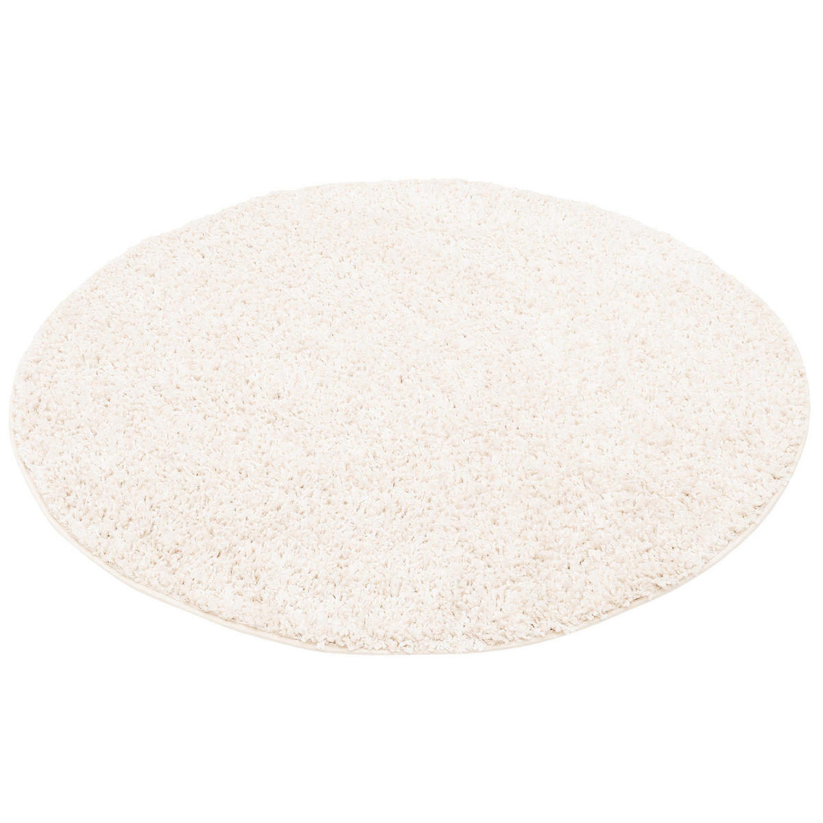 HOCHFLOR LANGFLOR SHAGGY TEPPICH COMFY MIX RUND - Champagner, Textil (120/120cm) - Pergamon