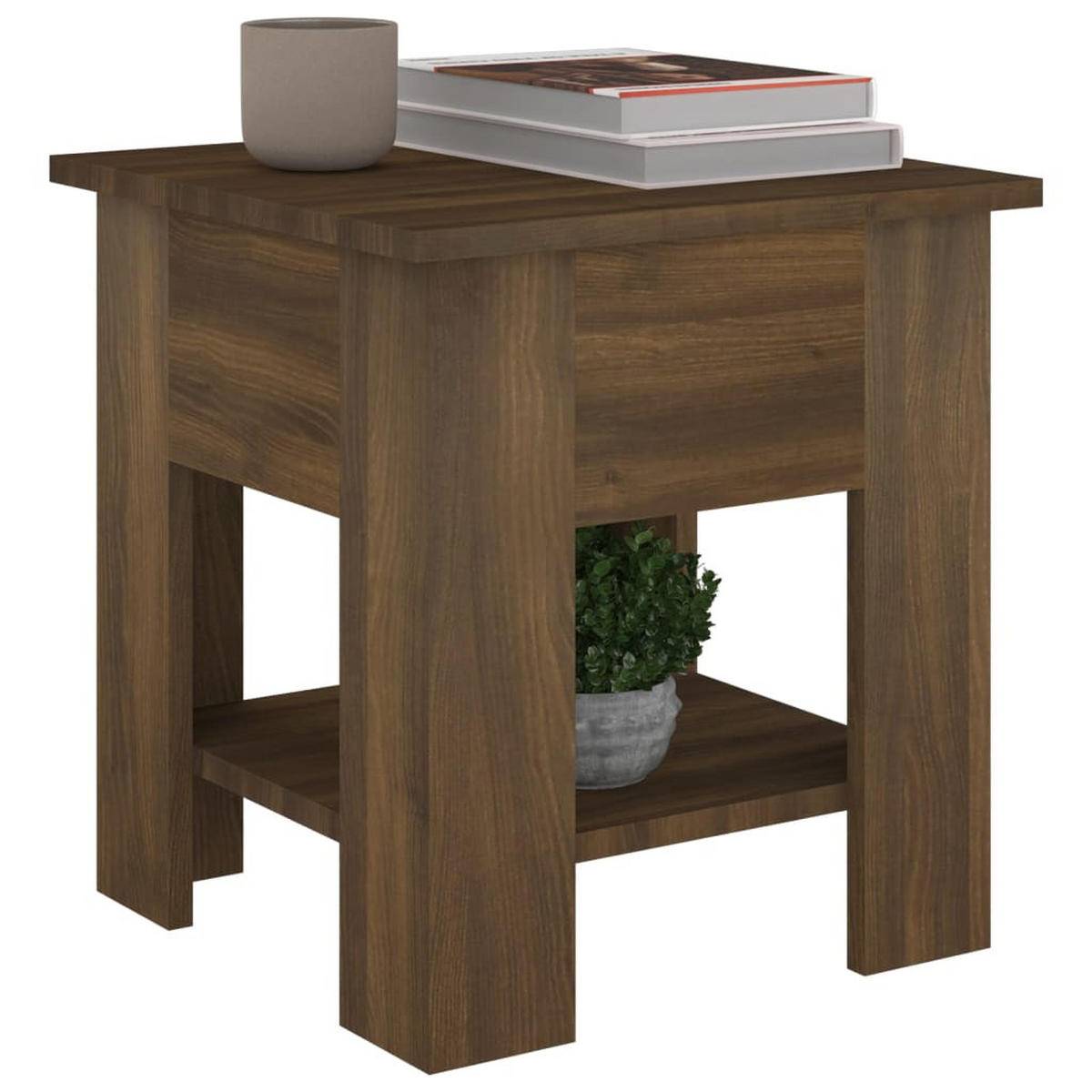 COUCHTISCH Braun Eichen-Optik 40x40x42 cm Holzwerkstoff - Braun, Holzwerkstoff (40/40/42cm) - furnicato