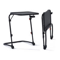 BEISTELLTISCH Schwarz, klappbar - Schwarz, Kunststoff (53.5/37/70.5cm) - Meubles Cosy