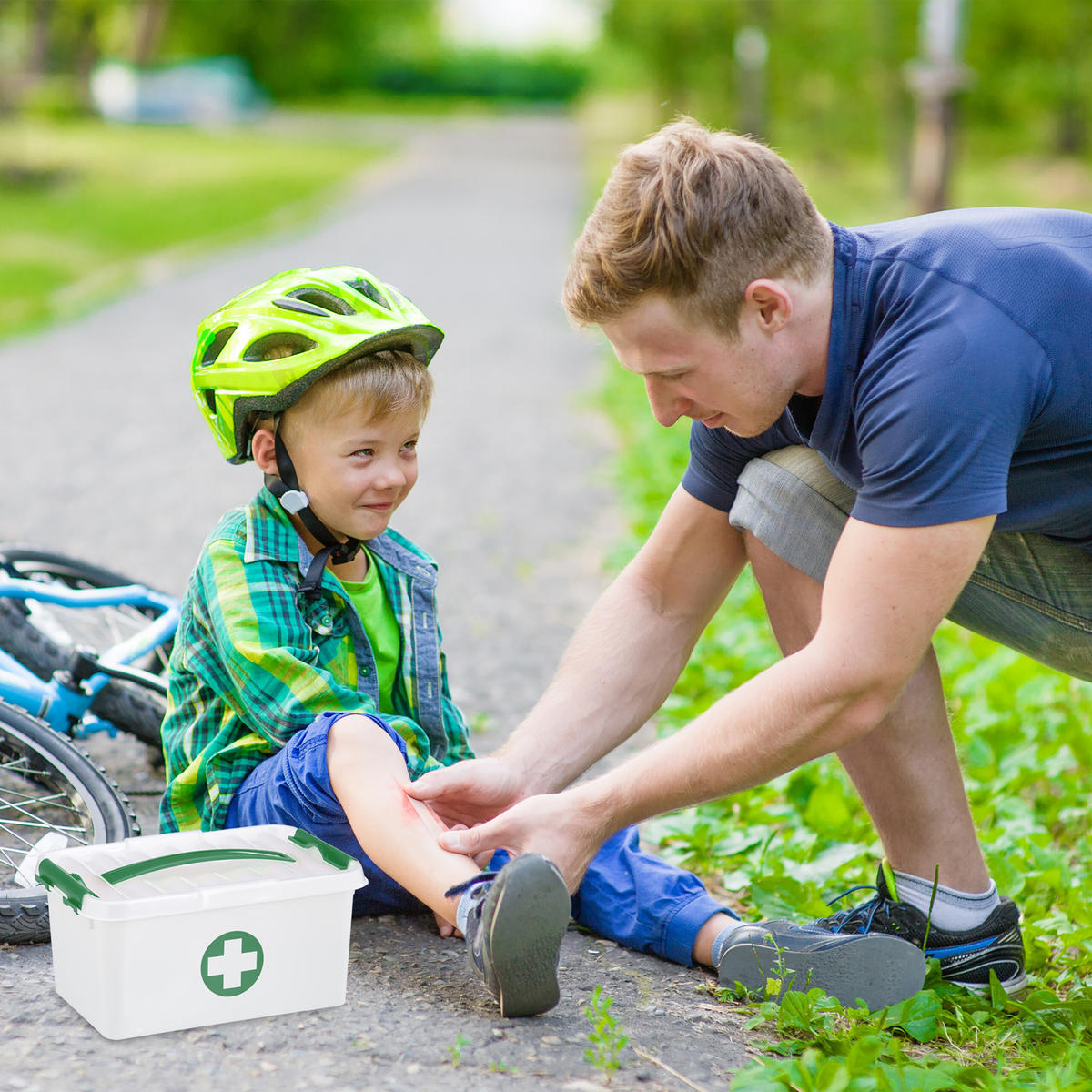 MEDIZINBOX - Weiß, Kunststoff (30/14.5/20cm) - Relaxdays