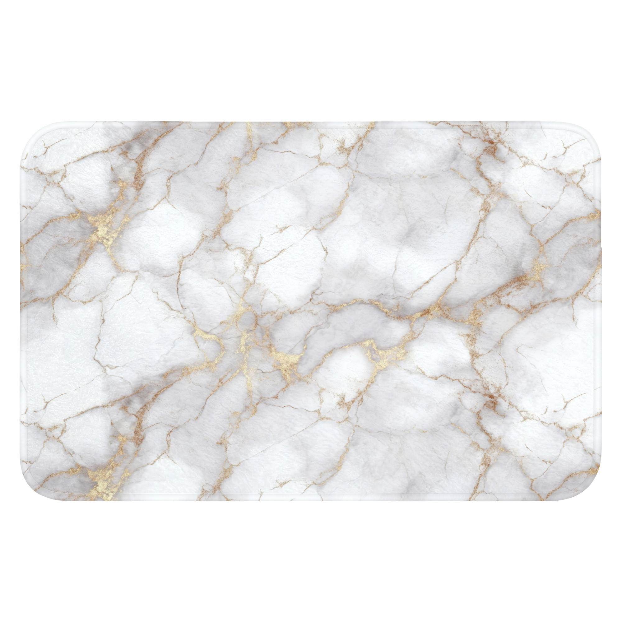 TEPIH ZA KUPAONICU Tekstura 60x40 cm - bijela, tekstil/plastika (60/40cm) - OnlyWow