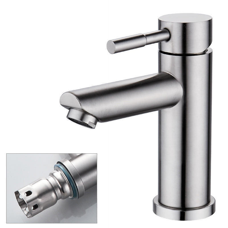 WASCHTISCHARMATUR, Wasserhahn heißes und kaltes Wasser - Grau, Metall (15/17.5/5cm) - BELZ