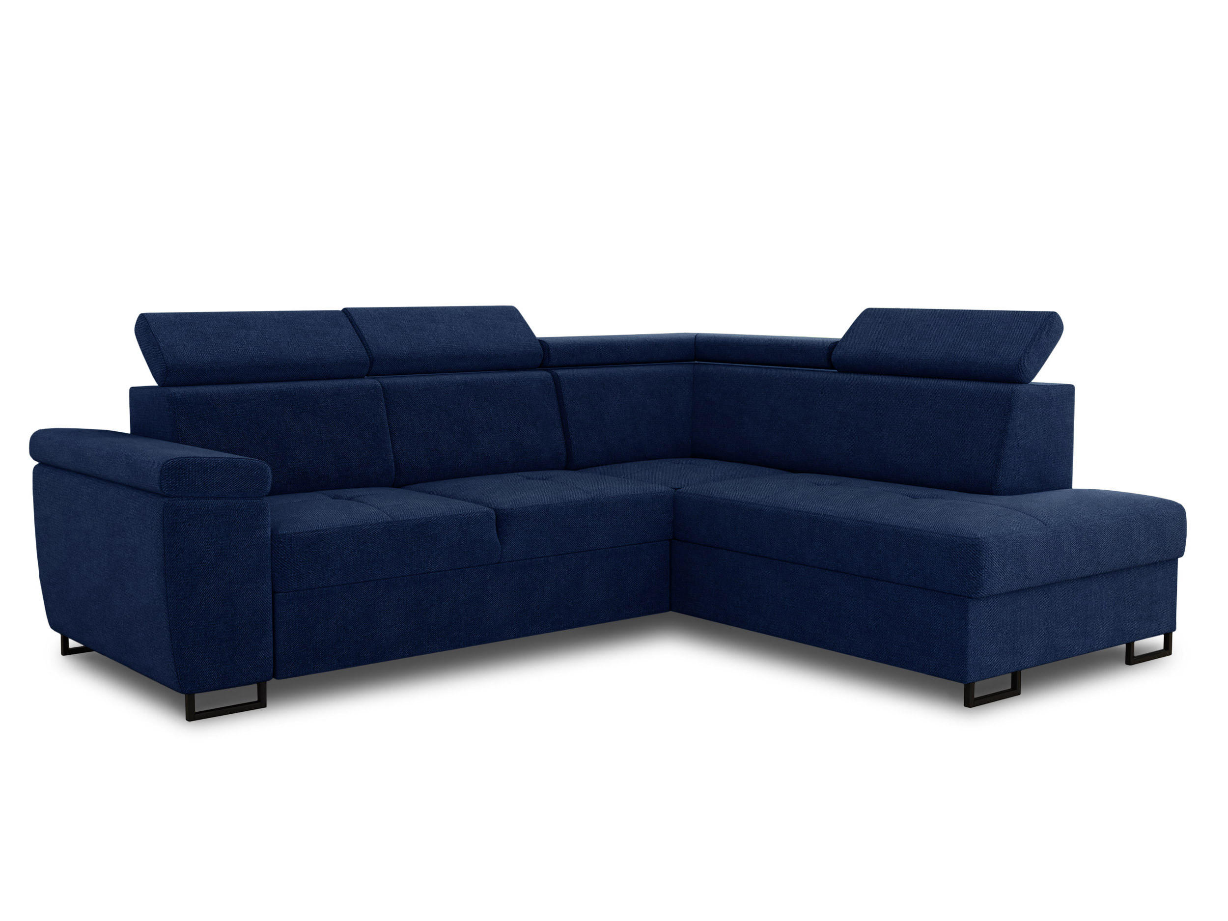 ECKSOFA Natan, Seite: Rechts - Blau, Holz/Textil (265/205cm) - Sofnet