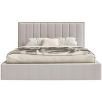 POLSTERBETT Togents Graubeige mit Chenillebezug, 160x200 cm - Taupe, Textil (160/200cm) - Selsey