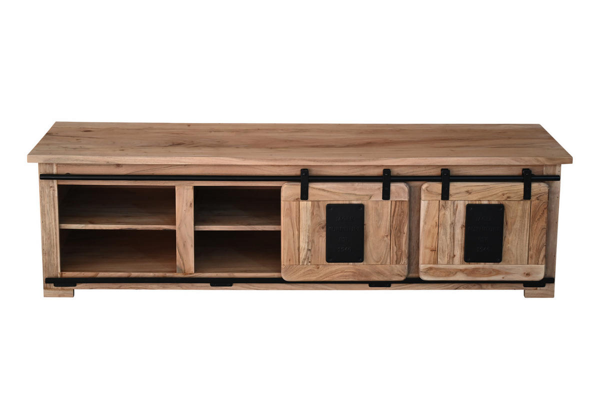 LOWBOARD LIBRO - Beige/Naturfarben, Holz (180/55/50cm) - SAM