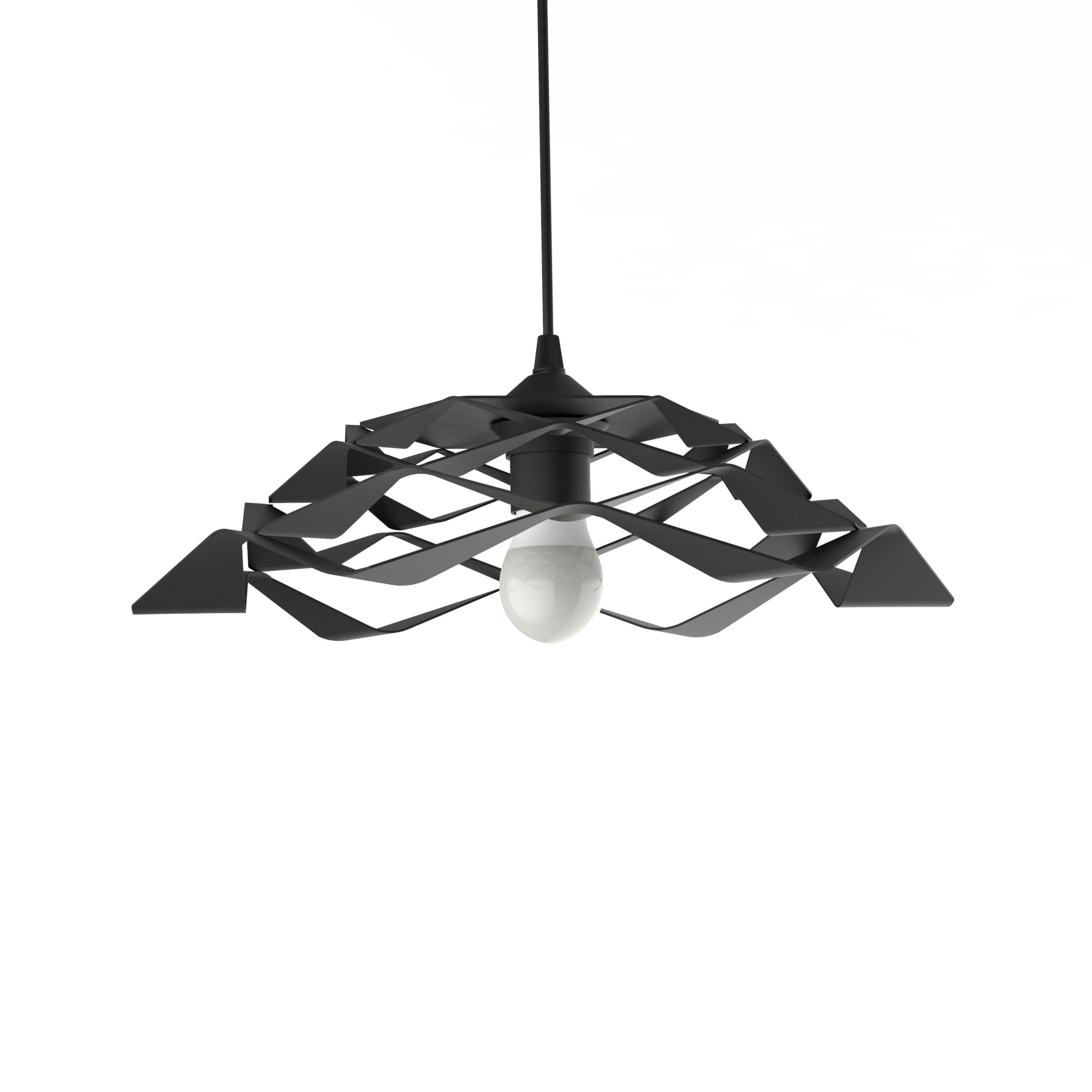 Lumicom Hängeleuchte Schwarz 40x16x40 cm