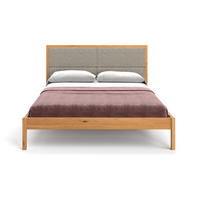 MASSIVHOLZBETT Moon aus Eiche 200x220 cm - Eichefarben/Braun, Holz (200/220cm) - Danzz