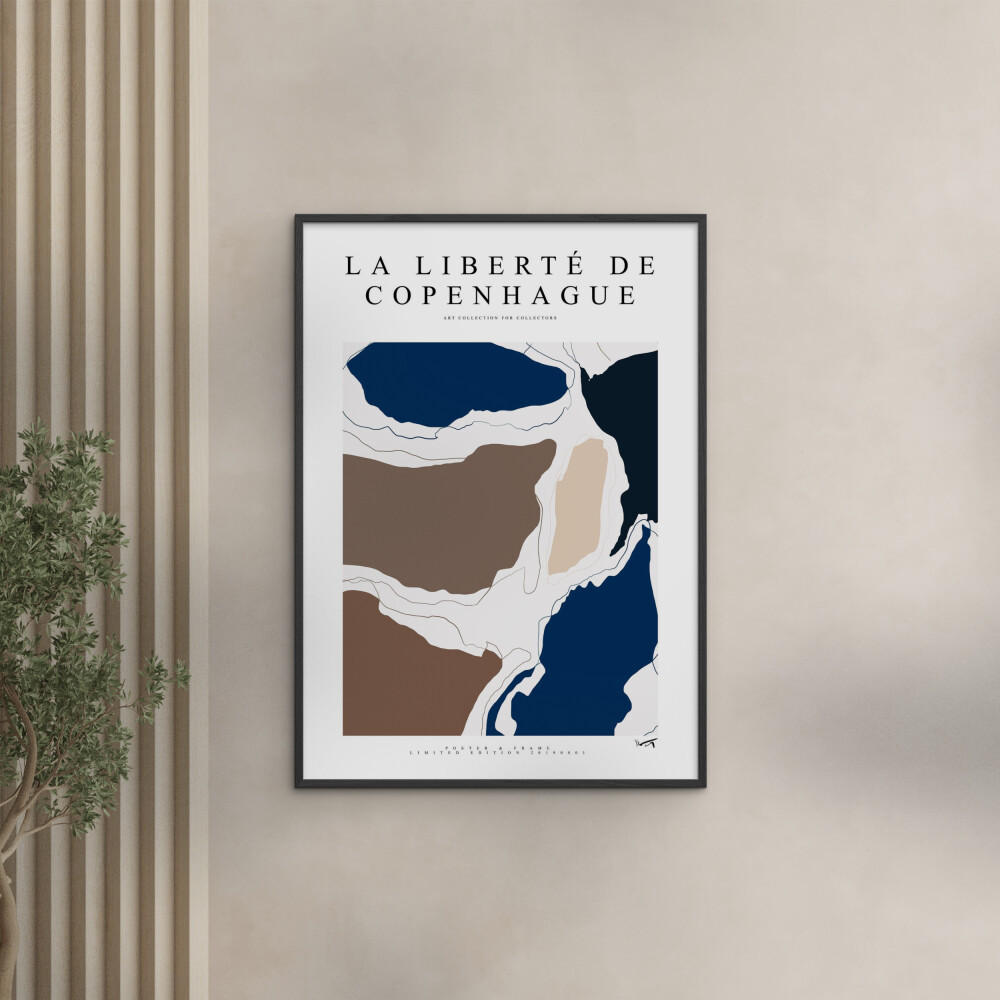 POSTER mit Rahmen Poster & Frame - Collection - La Liberté De Copenhague - 2019 002 - Multicolor/Schwarz, Holz/Papier (30/40cm) - Poster&Frame