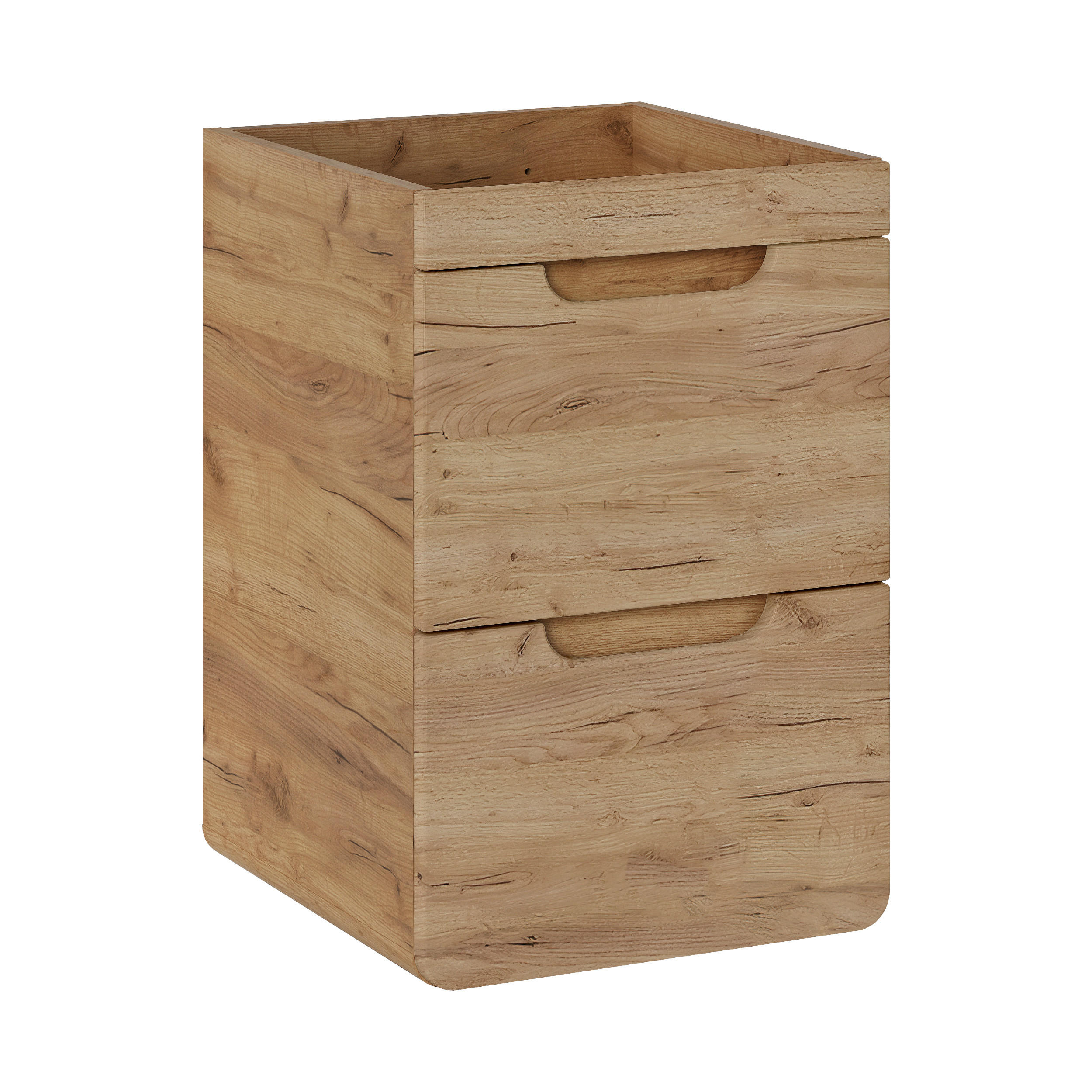 WASCHBECKENUNTERSCHRANK ARVIDA SZK7 Eiche - Eichefarben, Glas/Holzwerkstoff (40/59/41cm) - Komodee
