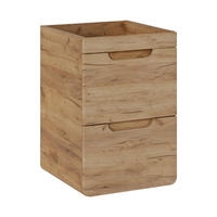 WASCHBECKENUNTERSCHRANK ARVIDA SZK7 Eiche - Eichefarben, Glas/Holzwerkstoff (40/59/41cm) - Komodee