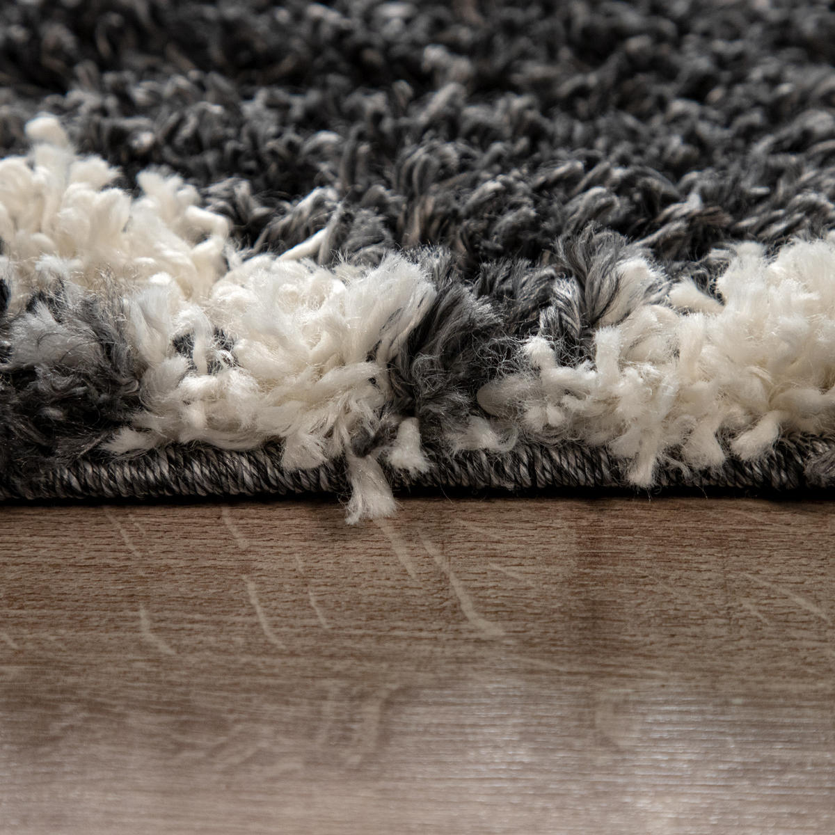 HOCHFLORTEPPICH 160/160 cm Kalmar 441 - Anthrazit, Textil (160/160cm) - Paco Home