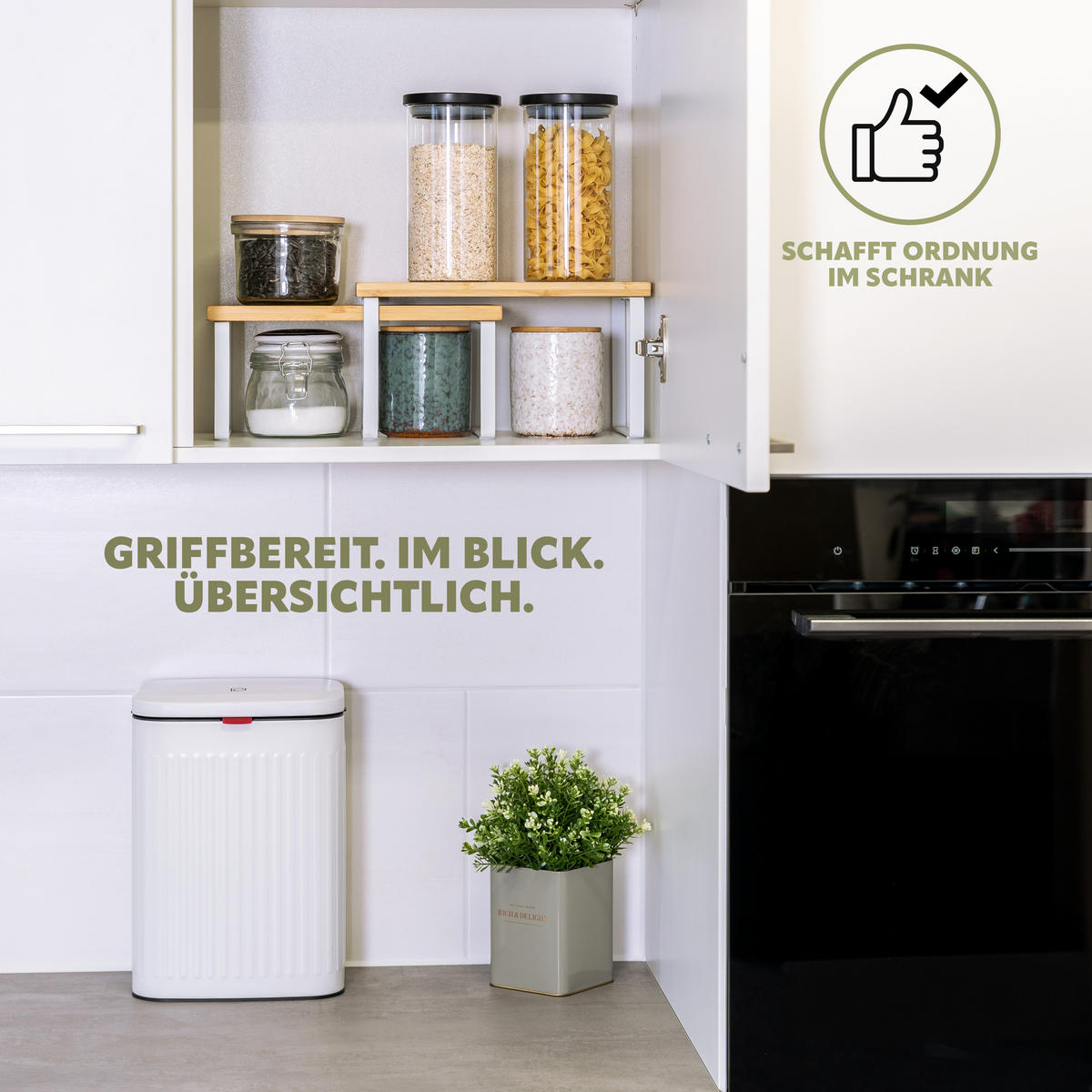 GEWÜRZREGALE 2er-Set, weiß - Weiß, Holz (30/16/20cm) - bremermann