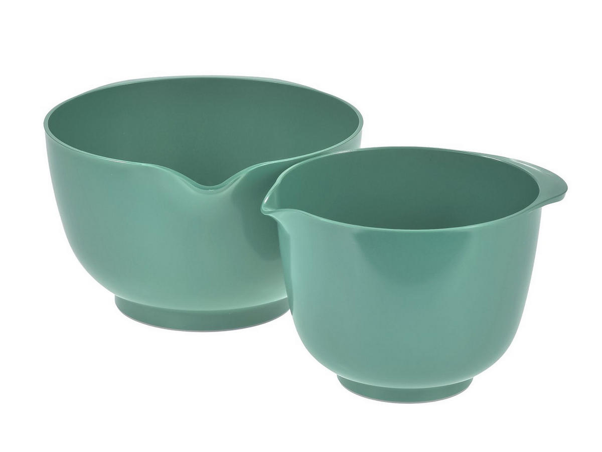 RÜHRSCHÜSSEL-SET Margrethe New türkis grün (2tlg) - Grün, Kunststoff (21/15cm) - Rosti