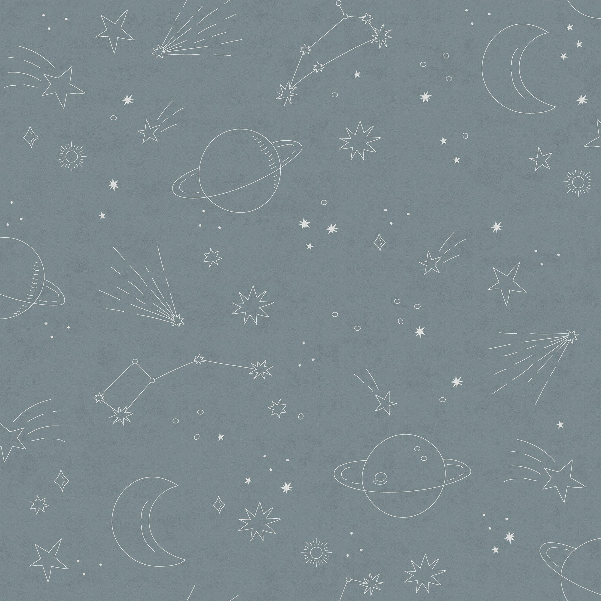 TAPETE Cosmos - Blau, Papier/Kunststoff (53/1000cm) - Superfresco Easy